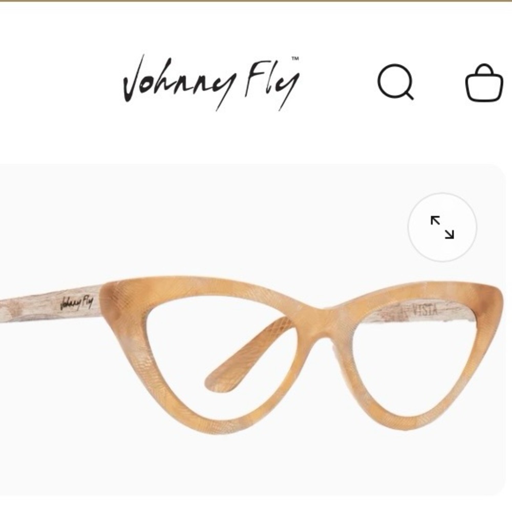 Johnny Fly Vista Blugard non-Rx glasses in Mimosa, new with box